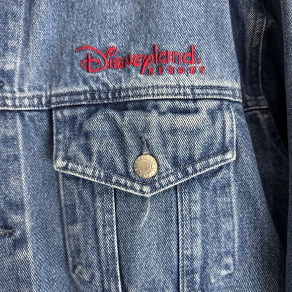 Disneyland Vintage Denim Mickey Mouse American Flag Jacket Size Large - Picture 4 of 8